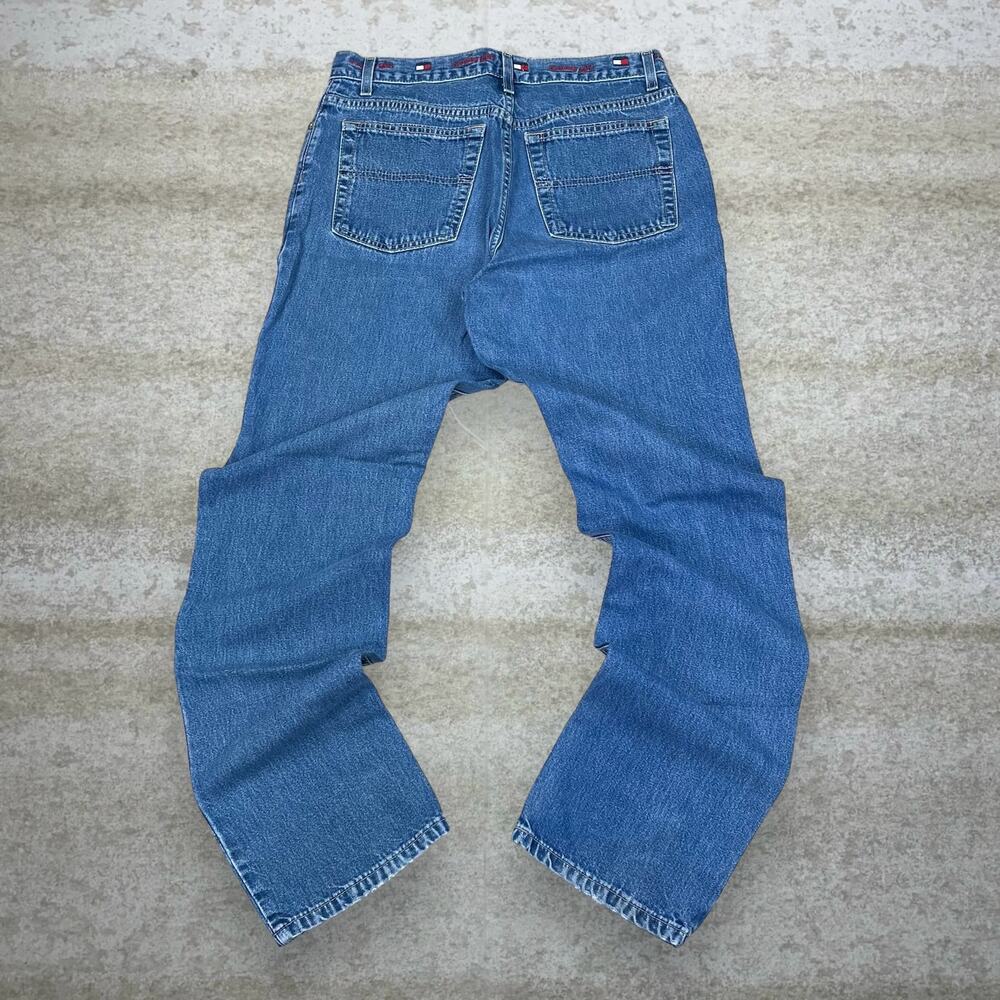 Vintage 90s Tommy Hilfiger Jeans 28x32 Regular Straight Leg Fit Medium Wash